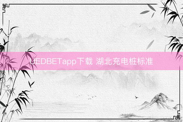 UEDBETapp下载 湖北充电桩标准
