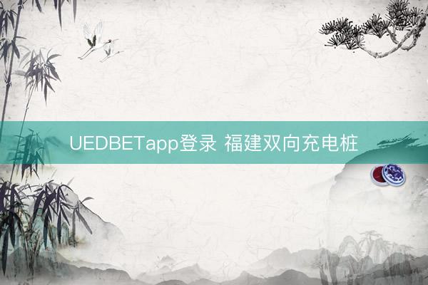 UEDBETapp登录 福建双向充电桩