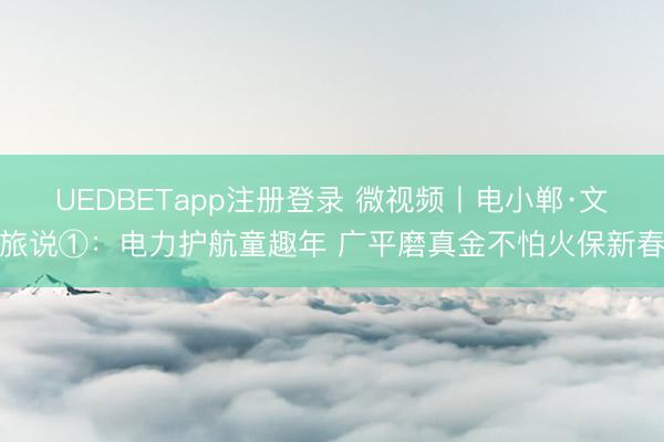 UEDBETapp注册登录 微视频丨电小郸·文旅说①：电力护航童趣年 广平磨真金不怕火保新春