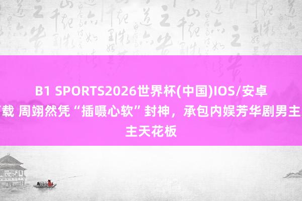 B1 SPORTS2026世界杯(中国)IOS/安卓官方下载 周翊然凭“插嗫心软”封神，承包内娱芳华剧男主天花板