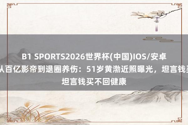 B1 SPORTS2026世界杯(中国)IOS/安卓官方下载 从百亿影帝到退圈养伤:51岁黄渤近照曝光,坦言钱买不回健康