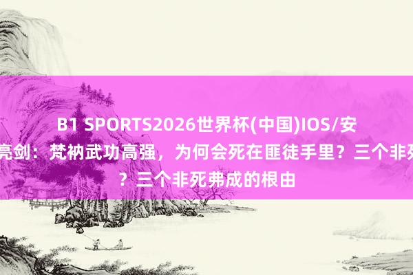 B1 SPORTS2026世界杯(中国)IOS/安卓官方下载 亮剑：梵衲武功高强，为何会死在匪徒手里？三个非死弗成的根由