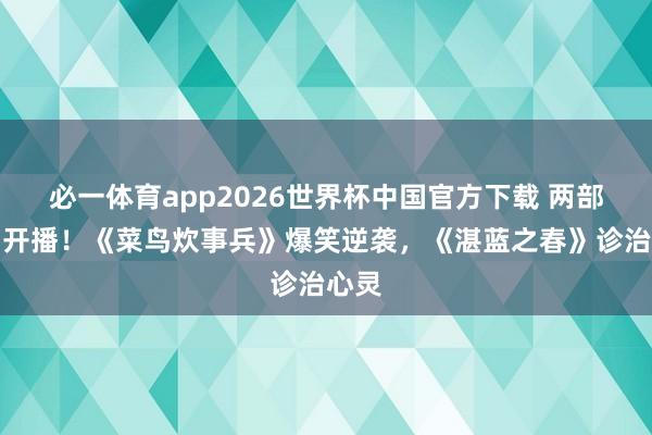 必一体育app2026世界杯中国官方下载 两部韩剧开播！《菜鸟炊事兵》爆笑逆袭，《湛蓝之春》诊治心灵