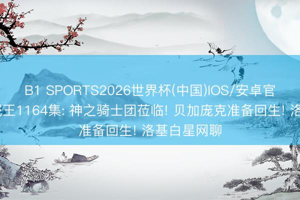 B1 SPORTS2026世界杯(中国)IOS/安卓官方下载 海贼王1164集: 神之骑士团莅临! 贝加庞克准备回生! 洛基白星网聊