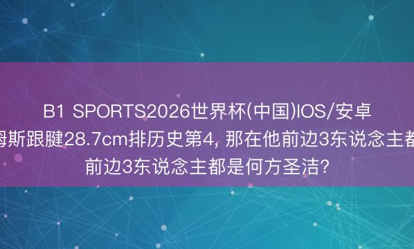B1 SPORTS2026世界杯(中国)IOS/安卓官方下载 詹姆斯跟腱28.7cm排历史第4， 那在他前边3东说念主都是何方圣洁?