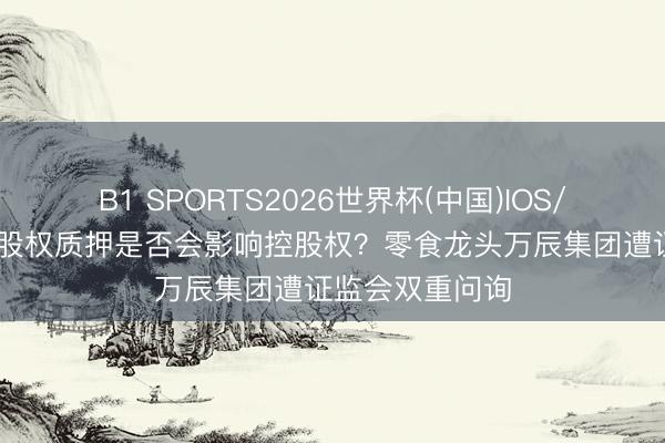 B1 SPORTS2026世界杯(中国)IOS/安卓官方下载 股权质押是否会影响控股权?零食龙头万辰集团遭证监会双重问询